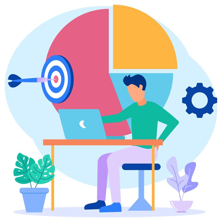 Vector personaje de dibujos animados gráfico de vector de ilustración de desarrollo empresarial