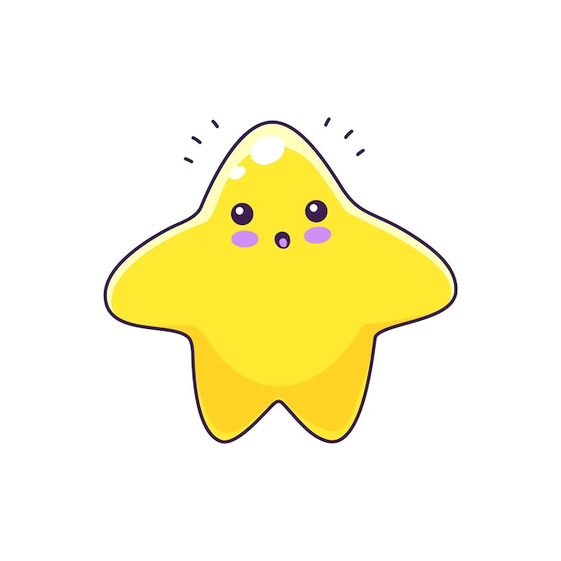El personaje de dibujos animados Kawaii Twinkle