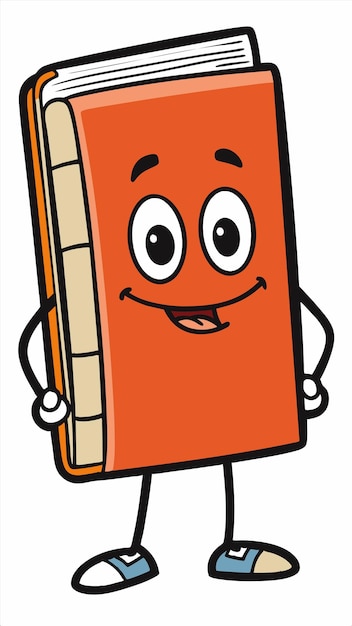 un personaje de dibujos animados con un libro llamado un libro llamado