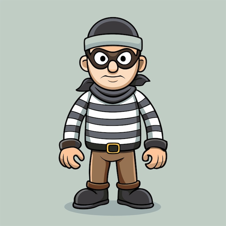 Vector un personaje de dibujos animados con una lupa y un par de gafas