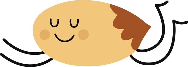 Personaje de dibujos animados de maní