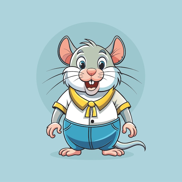 Un personaje de dibujos animados de marmota. Ilustración de animales.
