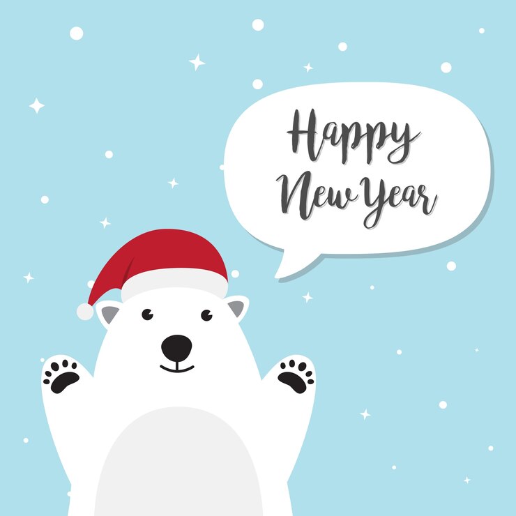 Personaje de dibujos animados de oso polar