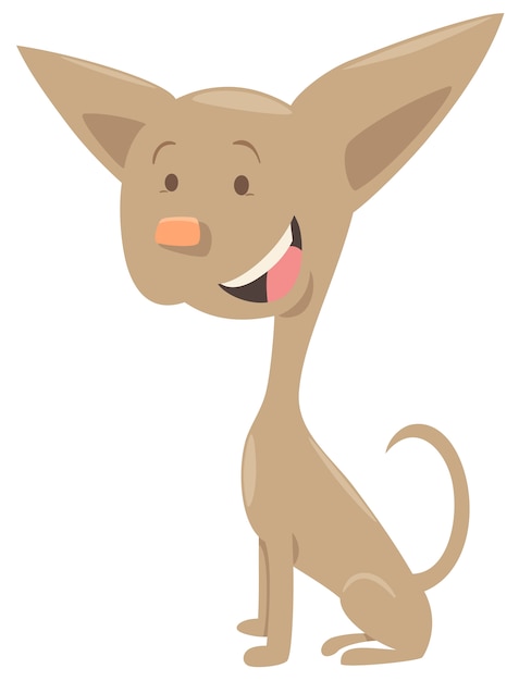 Personaje de dibujos animados de perro chihuahua