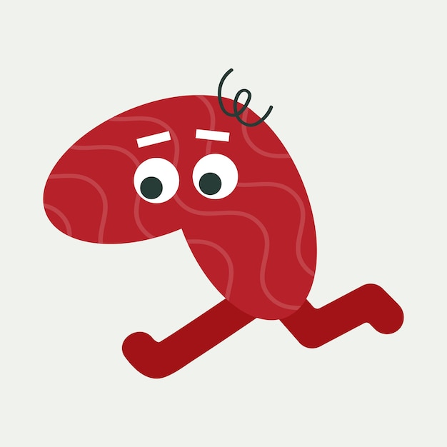 Personaje de dibujos animados personaje abstracto mascota diseño divertido avatar lindo icono