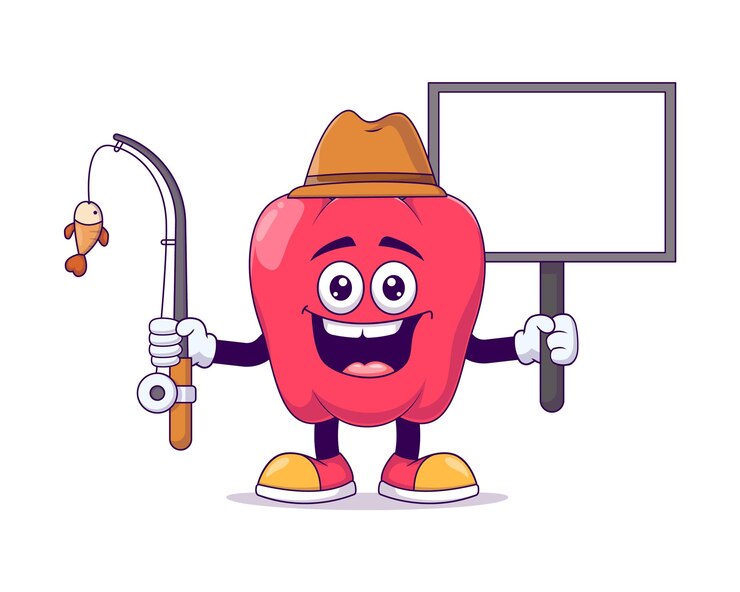 personaje de dibujos animados de pimienta roja mascota