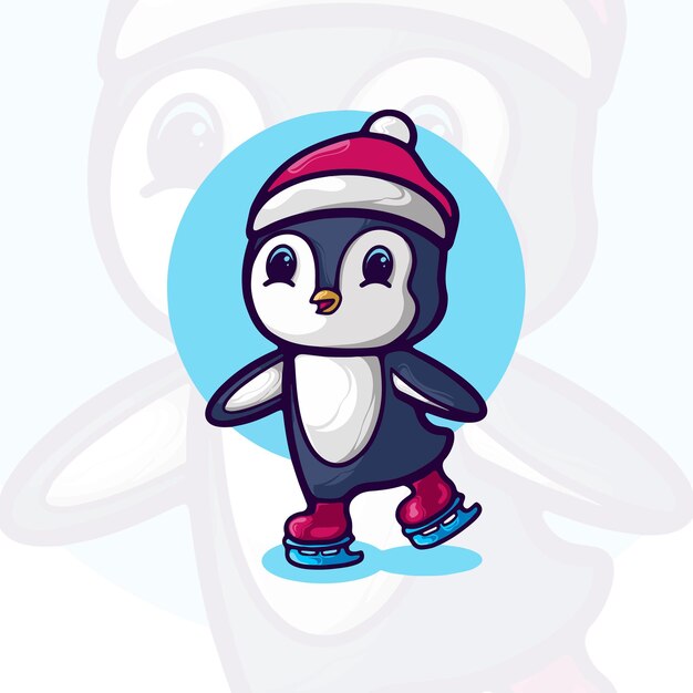 Personaje de dibujos animados de pingüinos