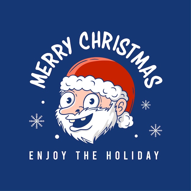 Personaje de dibujos animados retro de Santa Claus