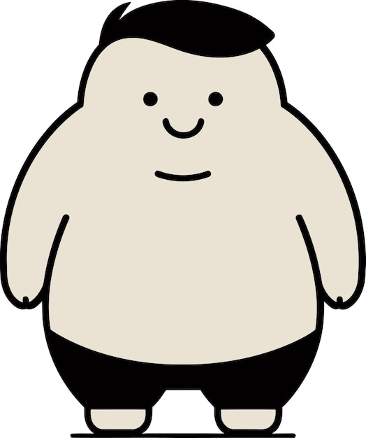 un personaje de dibujos animados con un sombreiro negro y un sombrero negro