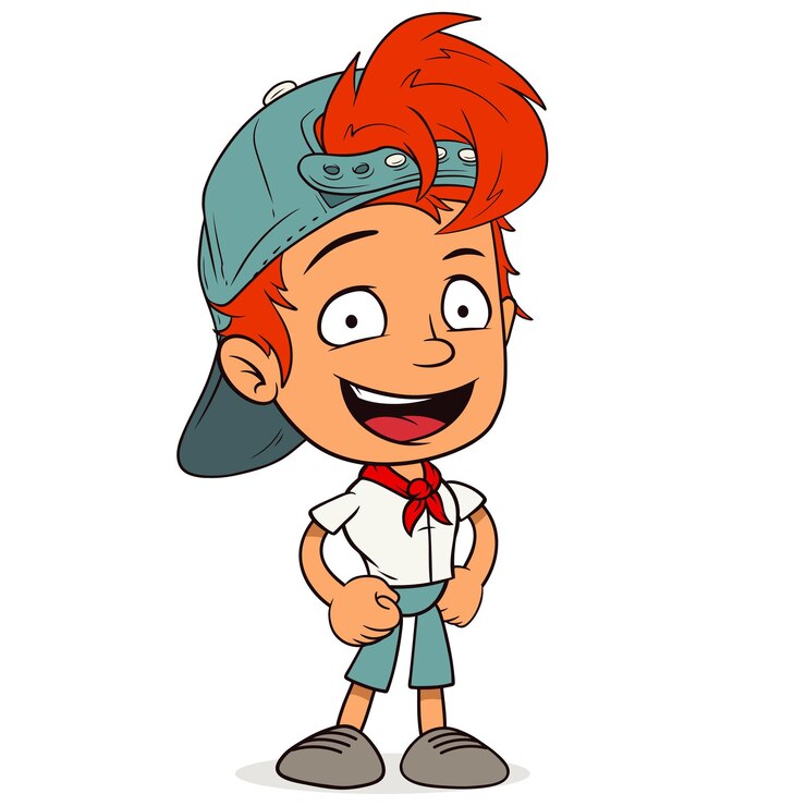 Vector un personaje de dibujos animados con un sombrero que dice que lleva un sombrerito