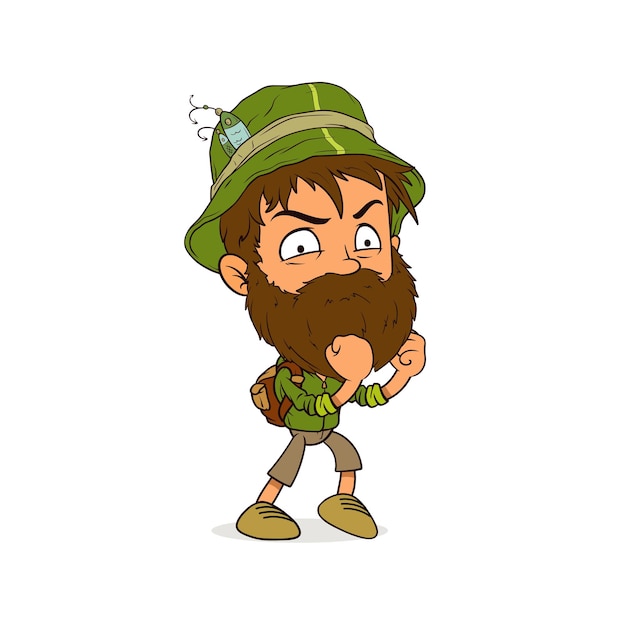 un personaje de dibujos animados con un sombrero verde y un Sombrero Verde