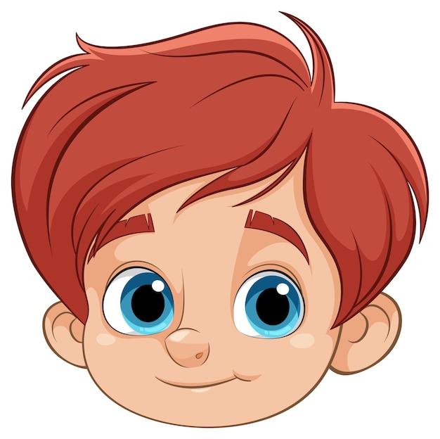 Personaje de dibujos animados sonriente
