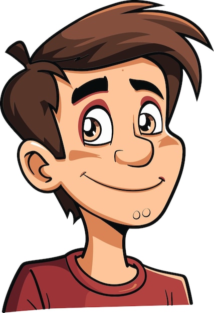 un personaje de dibujos animados con una sonrisa en la cara