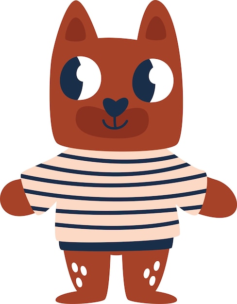 Personaje de dibujos animados con suéter de oso