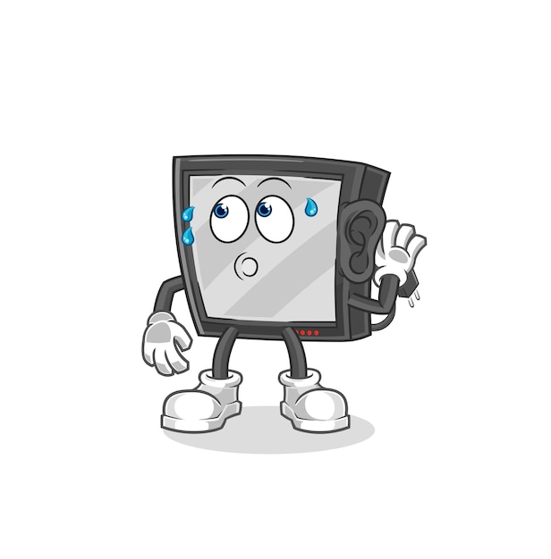 Personaje de dibujos animados de vector de espionaje de tv