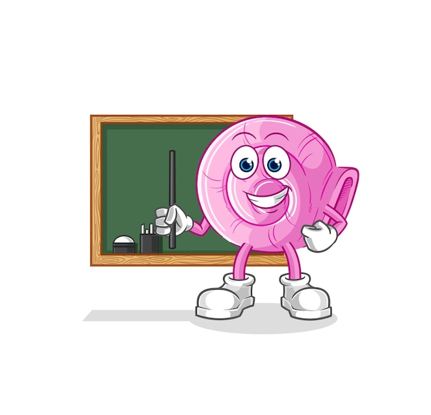 Personaje de dibujos animados de vector de maestro de Shell