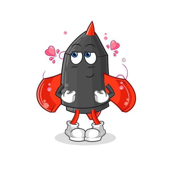 Personaje de dibujos animados vector tímido dardo