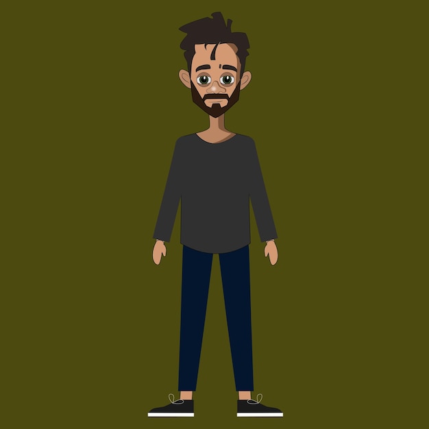 Vector personaje de dibujos animados