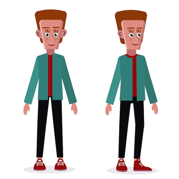 Vector personaje de dibujos animados