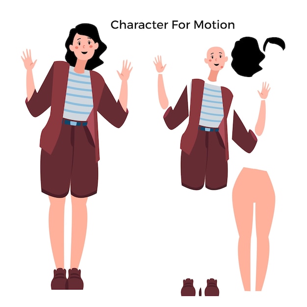 Personaje para diseño de movimiento