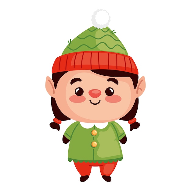 El personaje del elfo de Navidad es lindo.