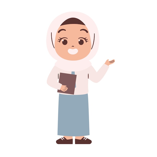 Personaje de estudiante de secundaria indonesio.