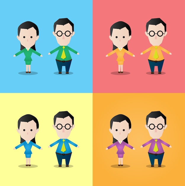 Vector personaje de gente de negocios