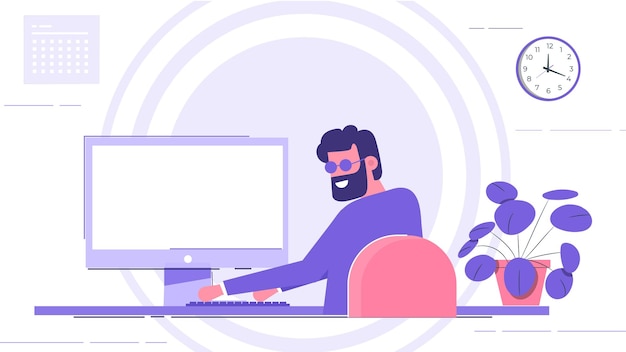 personaje de hombre de oficina