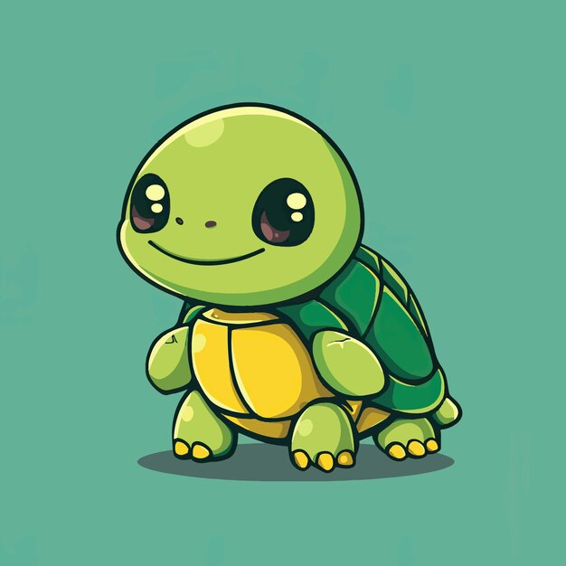 Vector el personaje del juego es turtle vector.