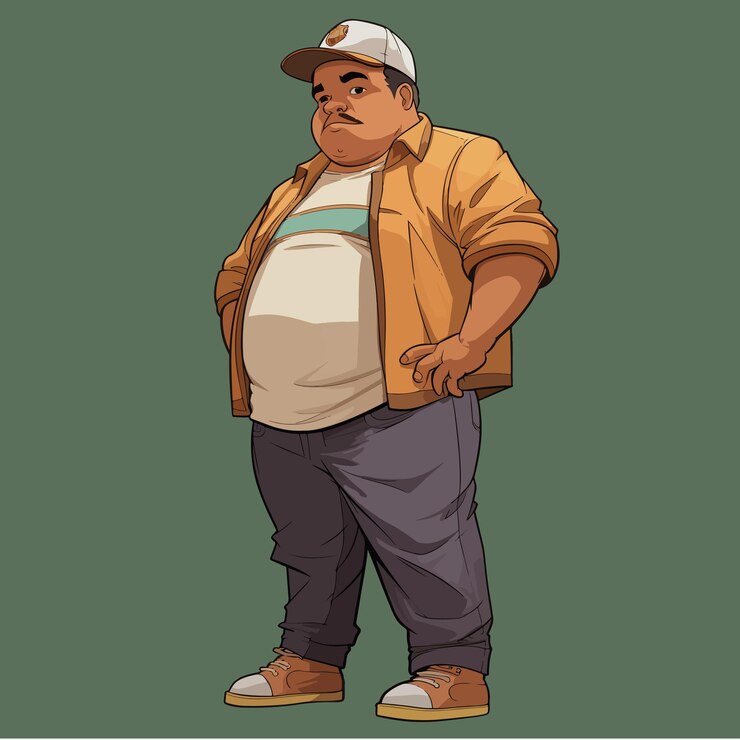 Vector personaje para juego origen latino personaje normalde barrio
