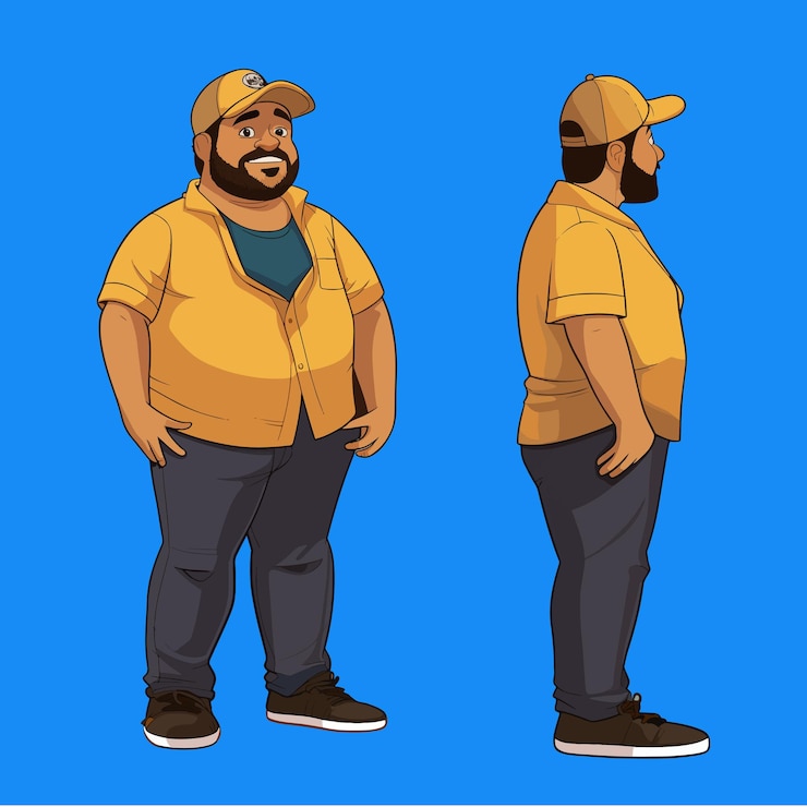 Vector personaje para juego origen latino personaje normalde barrio