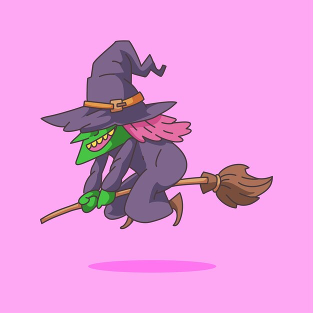 Un personaje lindo de dibujos animados de Halloween