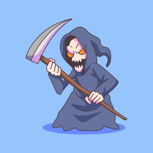 Un personaje lindo de dibujos animados de Halloween
