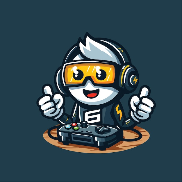 Un personaje lindo para un equipo o mascota de esports de juegos