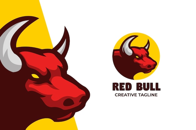 Vector personaje del logotipo de la mascota de red bull e-sport