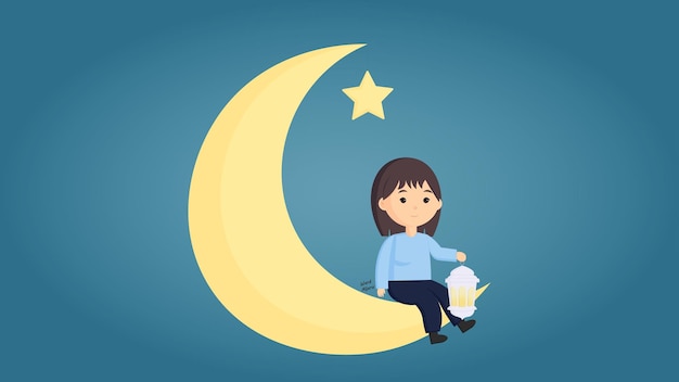 Personaje con luna