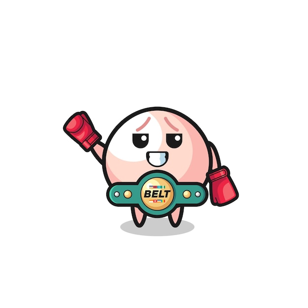 Personaje de la mascota del boxeador Meatbun