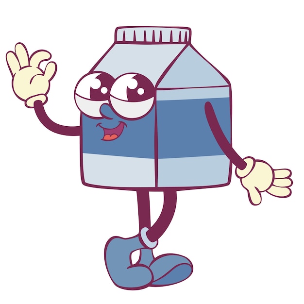 El personaje de Milck es una mascota retro.