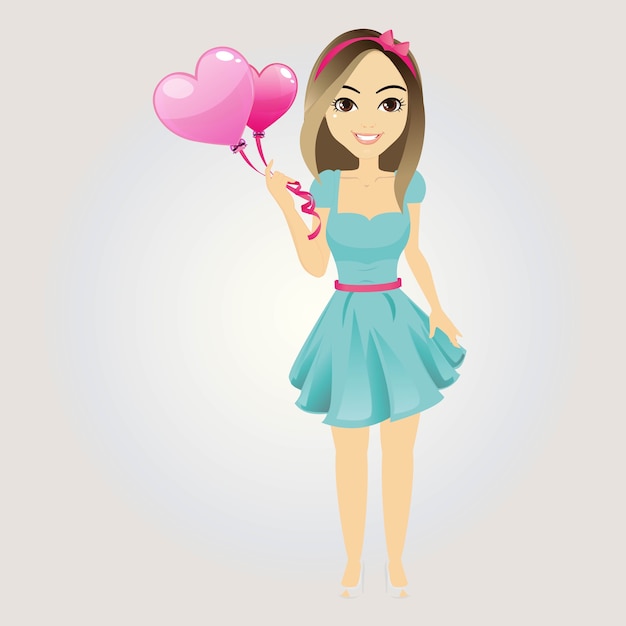 Personaje de moda de niña