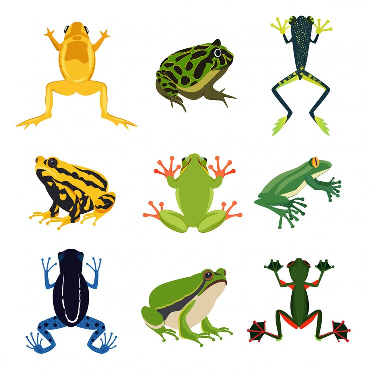 Vector personaje del monstruo divertido en diferentes poses de acción. diablo linda sonrisa. ilustraciones monocromáticas