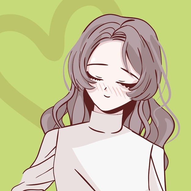 Personaje de mujer anime