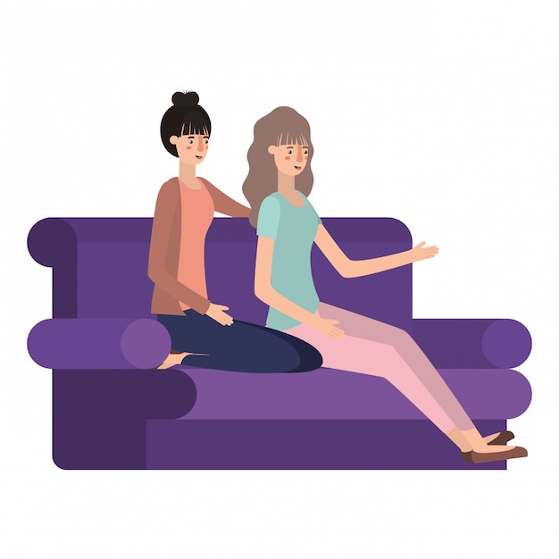 personaje de mujer joven avatar
