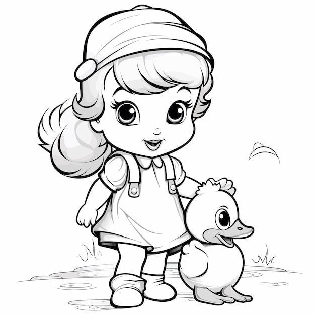 personaje de niña linda