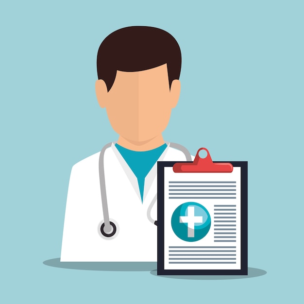 personaje profesional médico avatar