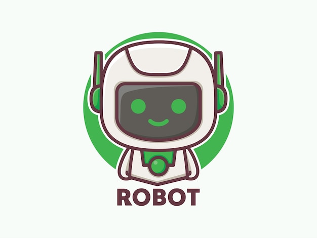 personaje robot de dibujos animados de diseño lindo