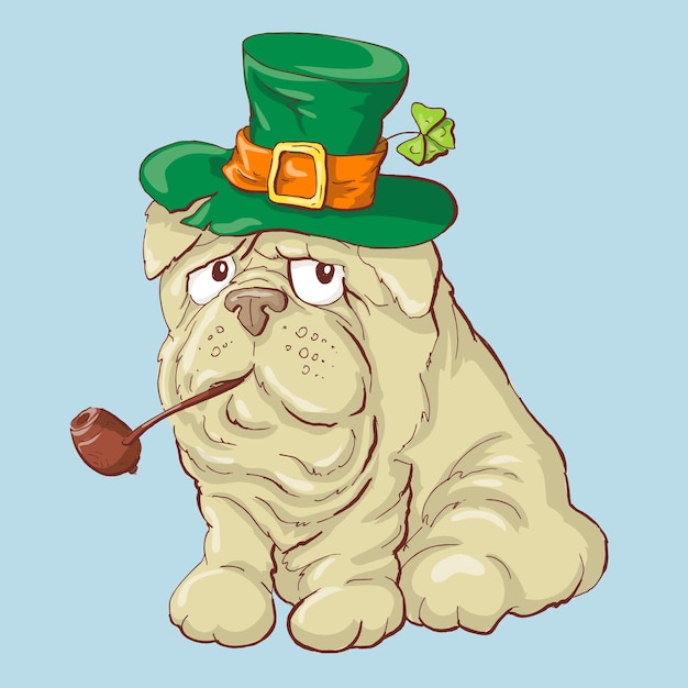 Vector el personaje de st. patrick's day