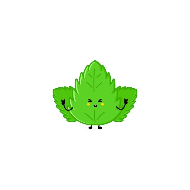Personaje de tierra divertido lindo Vector dibujado a mano icono de ilustración de personaje de mascota de dibujos animados dibujados a mano