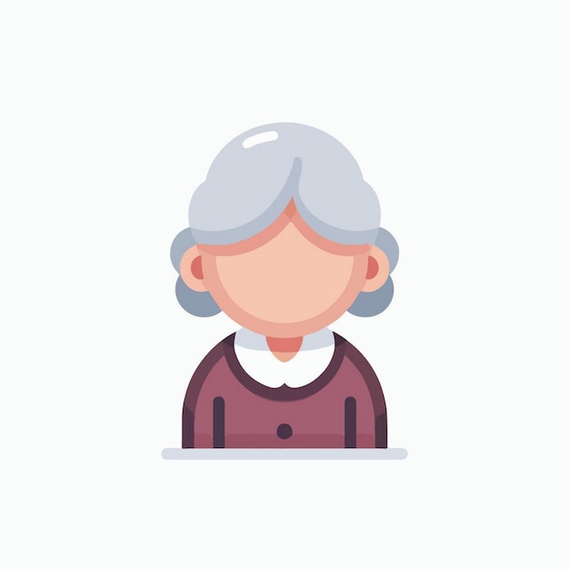 Vector personaje vectorial de la abuela