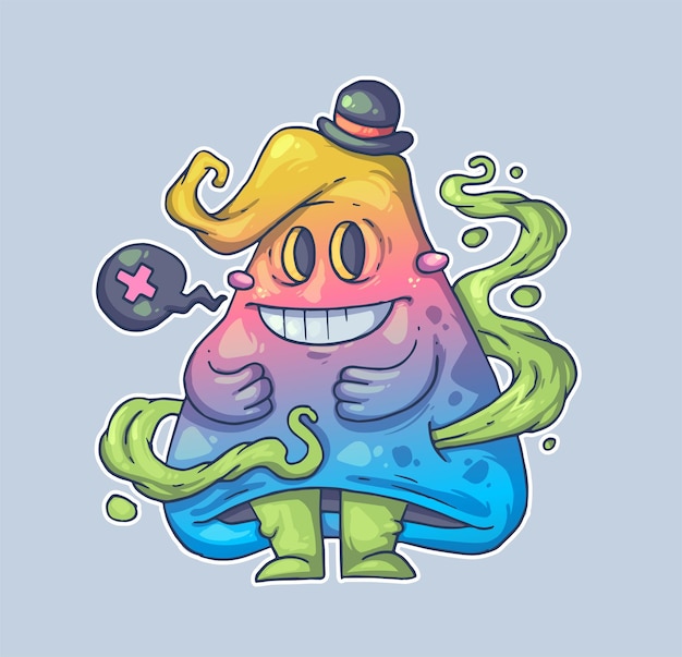 Personaje vectorial de dibujos animados Estilo de moda Ilustración vectorial