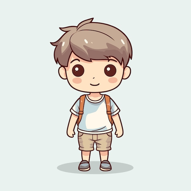 Personaje vectorial de niño